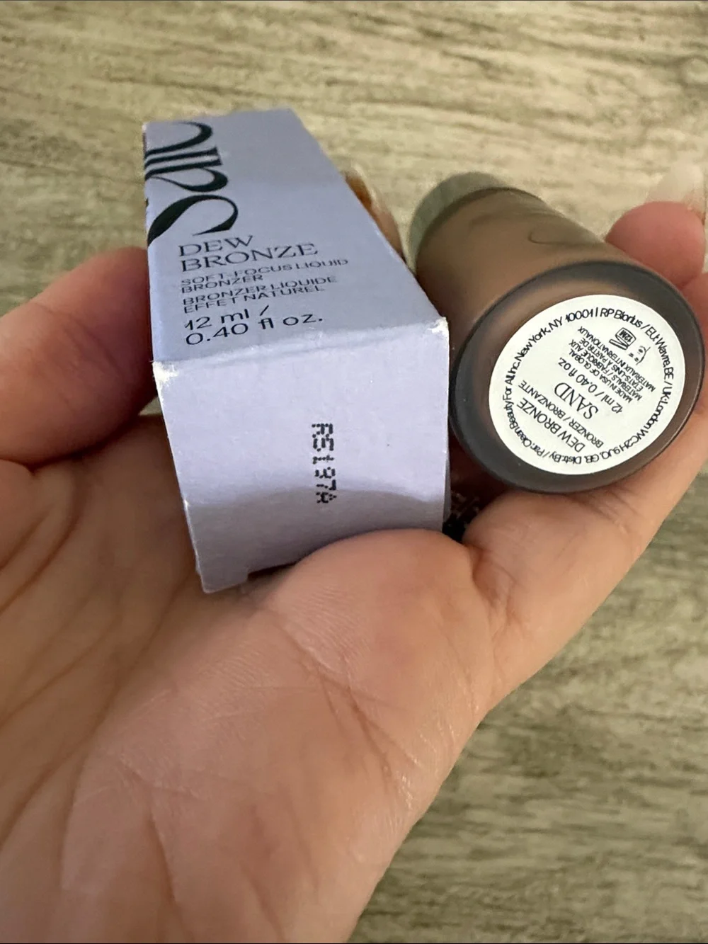 Saie Dew Bronze Liquid Bronzer - Warm Brown Shade